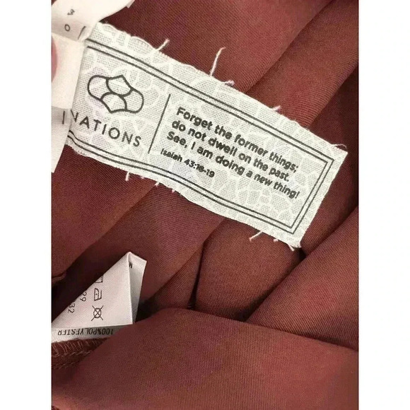 ALL ROW FIT N FLARE RUST RED SATIN SKIRT SIZE SMALL EASY WEAR (26W x 22L) - Picture 6 of 8